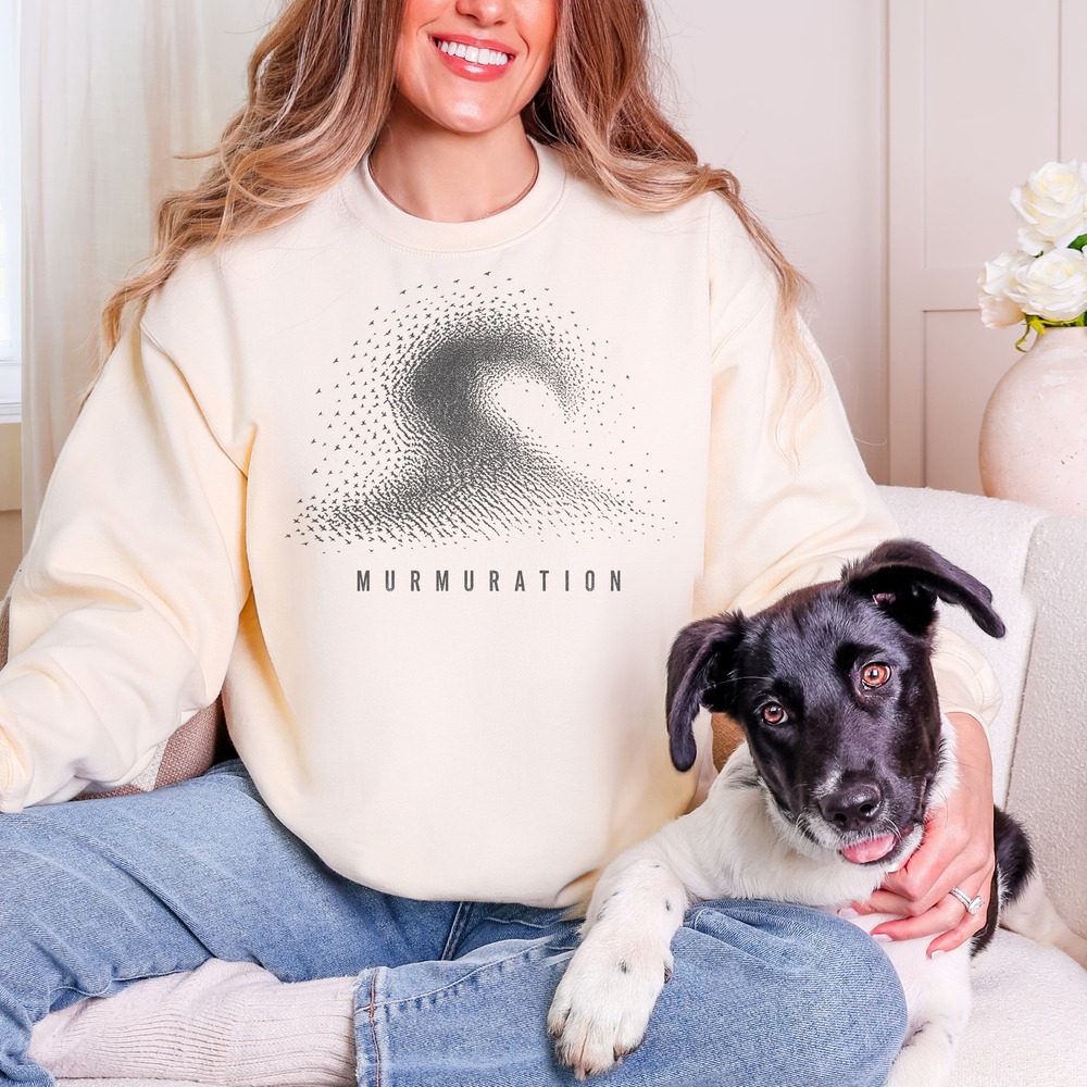 Murmuration Flock Forming a Wave Sweatshirt